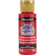 Peinture acrylique multi-surfaces - DecoArt Americana Gloss - Rouge Franc x59ml