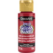 Peinture acrylique multi-surfaces - DecoArt Americana Gloss - Rouge Toscan x59ml|raw }}