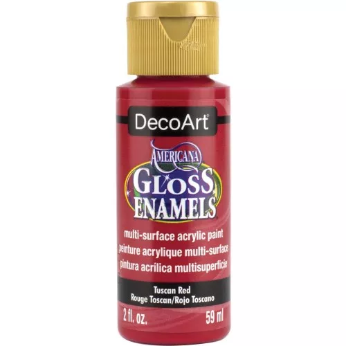 Peinture acrylique multi-surfaces - DecoArt Americana Gloss - Rouge Toscan x59ml