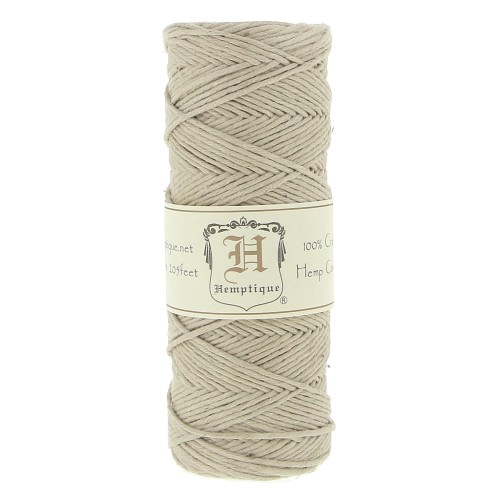 Bobine de 62 mètres de fil de chanvre Hemp Cord 1.1 mm - Naturel x1