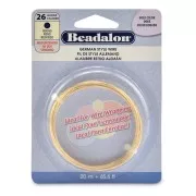 Fil de laiton rond 0.41 mm - German Style Wire - Doré x20m