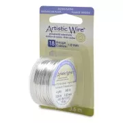 Fil de cuivre Artistic Wire 1 mm - Plaqué Argent anti-ternissement x3.6m