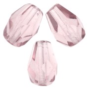 Perles poires facettées 7x5 mm - Light Amethyst x25