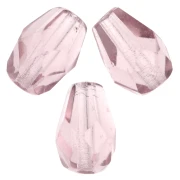Perles poires facettées 7x5 mm - Light Amethyst x25