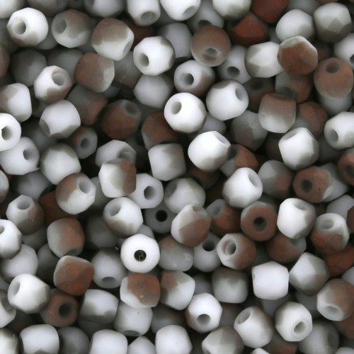 Facettes 2 mm - Chalk White Sunset Mat x50