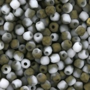 Facettes 2 mm - Chalk White Amber Mat x50