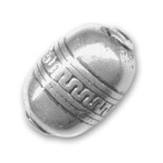 Perle Olive en résine CCB 16x11 mm Argenté x1|raw }}