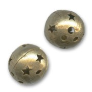 Boule filigranée étoilée 18 mm bronze x1|raw }}