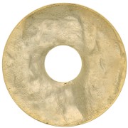Intercalaire disque évidé martelé 20 mm - Doré à l'or fin x1|raw }}