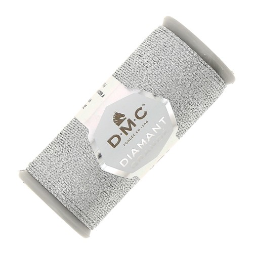 Fil à broder DMC Diamant Grandé Argenté (G415) x20m