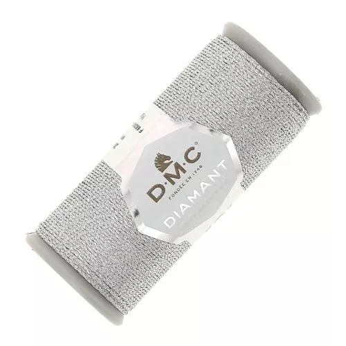 Fil à broder DMC Diamant Grandé Argenté (G415) x20m