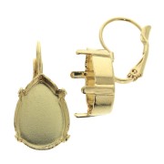 Dormeuses porte-cabochon PureCrystal 4320 18x13 mm - Doré x2