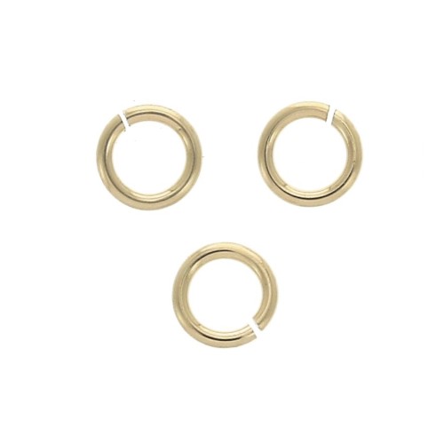 Anneaux ouverts 3x0.5 mm en Gold filled (or laminé)  x100