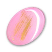 Cabochon ovale 25x18 mm Light Rose/Gold x1