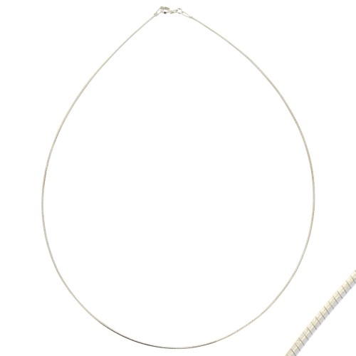 Chaîne En Argent - Longueur 45 Cm, Unisexe, Neuve Sans Emballage (réf. 473)