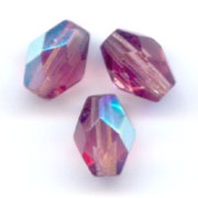 Olives facettées  6x4 mm Amethyst AB x25|raw }}