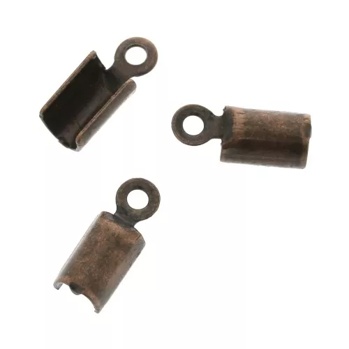 Pince lacet rond 3 mm cuivré vieilli x6