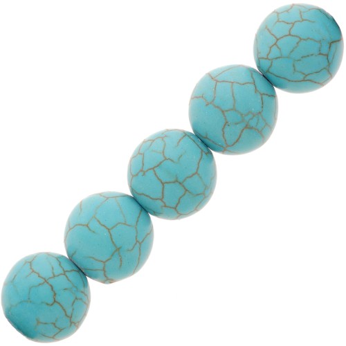 Perle imitation Turquoise ronde 12 mm x1