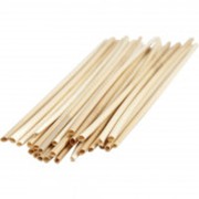 Ensemble de 50 pailles caf en bois haut de gamme 14 cm 18 cm 19 cm