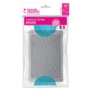 Plaque de texture 20.5x13.5 cm pour pâte polymère - Motif Bulles x1