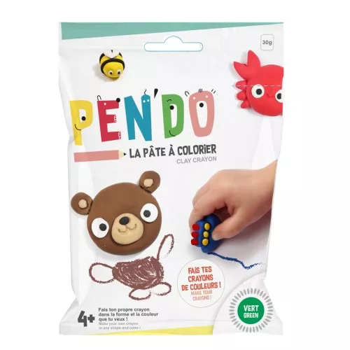 Pen'Do la pâte à colorier - Fabriquez vos propres crayons de couleurs - Vert x30g