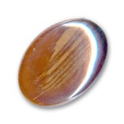 Cabochon ovale 18x13 mm Dark Topaz/Gold x1|raw }}
