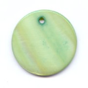 Sequin rond Nacre 30 mm Vert x1|raw }}
