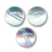Perles en verre tchèque rondes  8 mm Crystal AB x20|raw }}