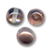 Perles en verre tchèque rondes  6 mm Crystal Capri Gold x25|raw }}