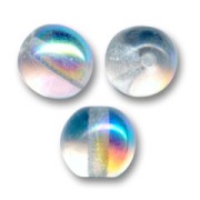 Perles en verre tchèque rondes  6 mm Crystal AB x25|raw }}