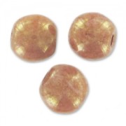 Perles en verre tchèque rondes  3 mm Opaque Luster Rose x50|raw }}