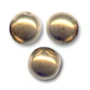 Perles en verre tchèque rondes  3 mm Gold Bronze x50