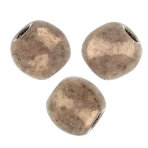 Perles en verre tchèque rondes 3 mm Gold Bronze x50
