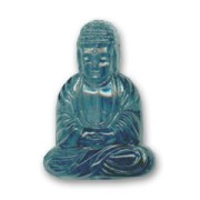 Bouddha 25x18 mm Marine Blue x1