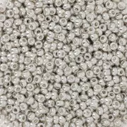 Perles rocailles Preciosa  11/0 2 mm - Terra Métallique - Argenté x20g