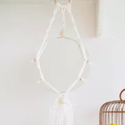 Crochets S en métal 60 mm pour suspension et tissage en macramé - Doré x4