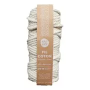 Cordon pour macramé en coton recyclé - Kesi Art - 6 mm - Naturel (n°12) x 30 m