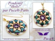 Perles en verre Hélios® par Puca® 6x10 mm Opaque White x10g