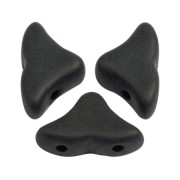 Perles en verre Hélios® par Puca® 6x10 mm Jet Mat x10g|raw }}