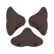 Perles en verre Hélios® par Puca® 6x10 mm Dark Bronze Mat x10g