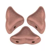 Perles en verre Hélios® par Puca® 6x10 mm Light Copper Mat x10g