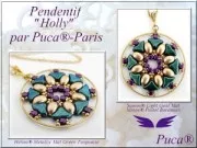 Perles en verre Hélios® par Puca® 6x10 mm Gold Mat x10g