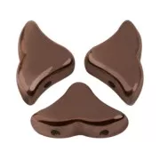 Perles en verre Hélios® par Puca® 6x10 mm Dark Bronze x10g