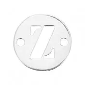 Intercalaire rond 2 trous lettre Z 8.5 mm en Argent 925 x1