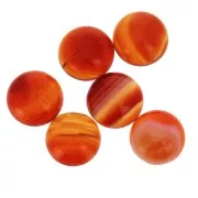 Cabochon rond 10 mm Red Agate x1
