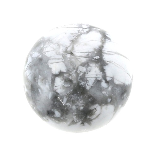 Cabochon rond 12 mm Howlite x1