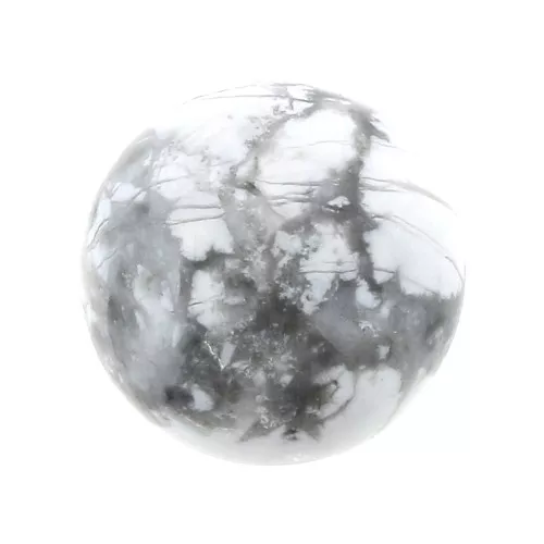 Cabochon rond 12 mm Howlite x1
