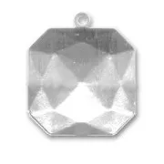 Serti à coller pour cabochon PureCrystal 4675 23 mm rhodié 1 anneau