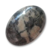 Cabochon ovale 25x18 mm Jaspe Picasso x1