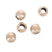 Perles rondes 3 mm en Argent 925 Doré Rose x50|raw }}